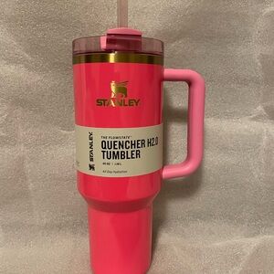 Stanley Pink Parade Quencher H2.0 40 Oz Tumbler Authentic